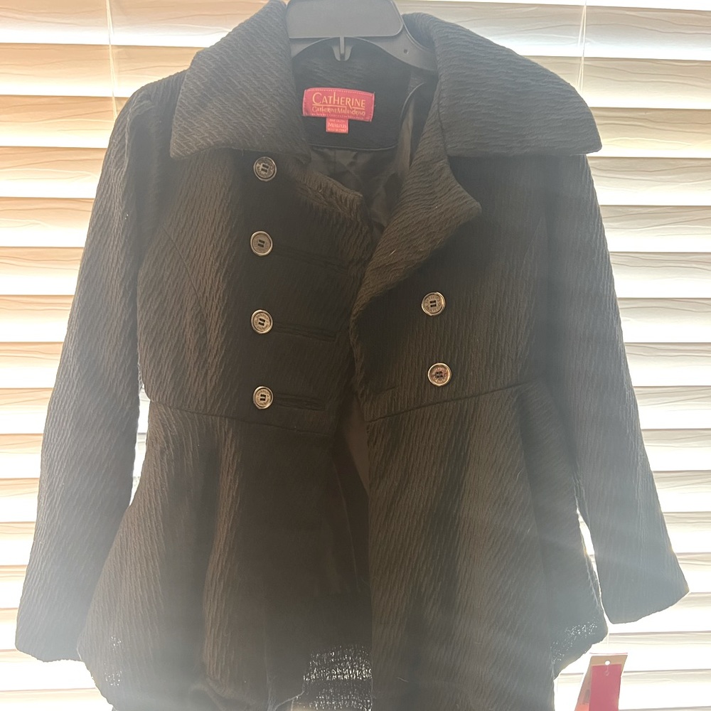 NWT Black coat size 12 Girls